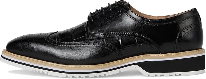 Stacy Adams Beaumont Wing Tip Lace-Up Men's Lace Up Wing Tip Shoes Black : 7 M, Leather - Image 6