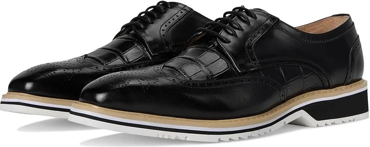 Stacy Adams Beaumont Wing Tip Lace-Up Men's Lace Up Wing Tip Shoes Black : 7 M, Leather