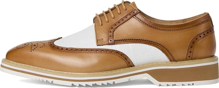 Stacy Adams Beaumont Wing Tip Lace-Up Men's Lace Up Wing Tip Shoes Natural : 11.5 M, Leather - Image 6