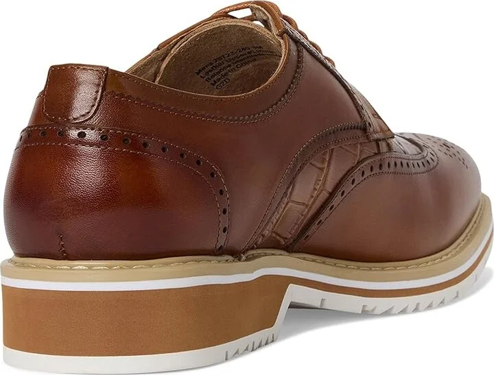 Stacy Adams Beaumont Wing Tip Lace-Up Men's Lace Up Wing Tip Shoes Tan : 7 M, Leather - Image 4