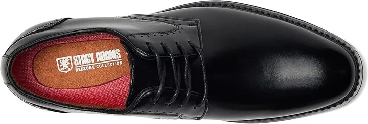 Stacy Adams Benson Plain Toe Lace-Up Men's Shoes Black : 14 M, Leather - Image 2