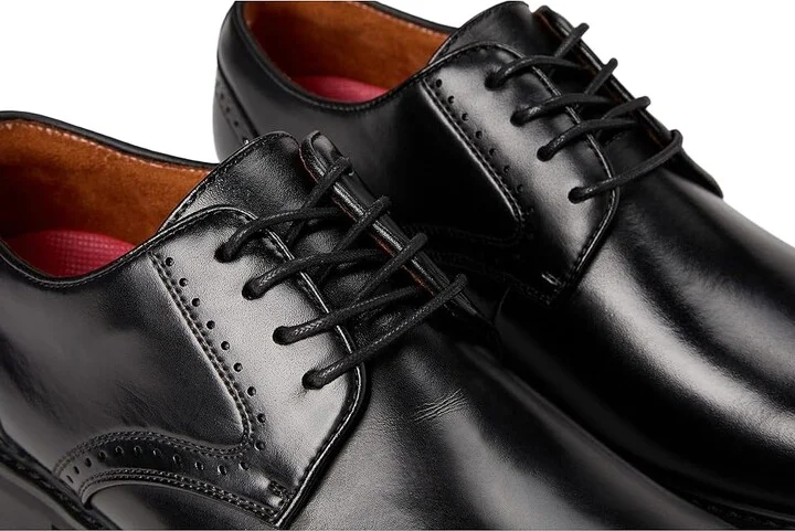 Stacy Adams Benson Plain Toe Lace-Up Men's Shoes Black : 14 M, Leather - Image 7