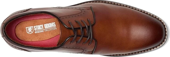 Stacy Adams Benson Plain Toe Lace-Up Men's Shoes Brandy : 7 M, Leather - Image 2