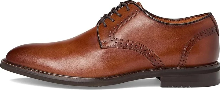 Stacy Adams Benson Plain Toe Lace-Up Men's Shoes Brandy : 7 M, Leather - Image 6