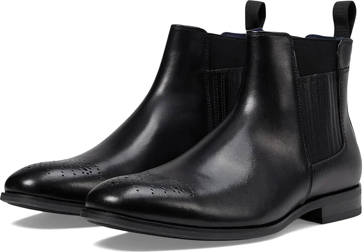 Stacy Adams Bradley Chelsea Boot Men's Boots Black : 11.5 M, Leather/Rubber
