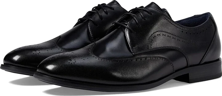 Stacy Adams Brayden Wing Tip Lace-Up Men's Lace Up Wing Tip Shoes Black : 11.5 M, Leather