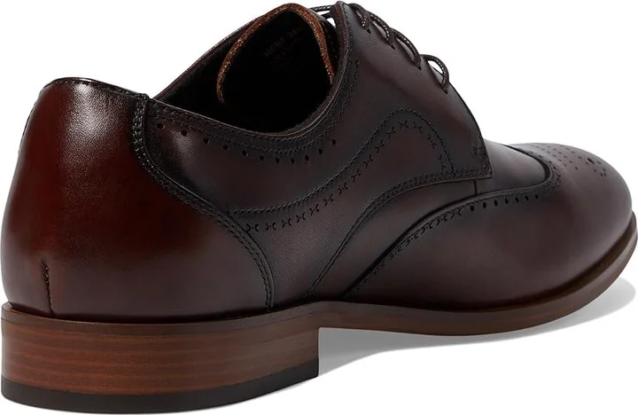 Stacy Adams Brayden Wing Tip Lace-Up Men's Lace Up Wing Tip Shoes Brown : 10.5 M, Leather - Image 4
