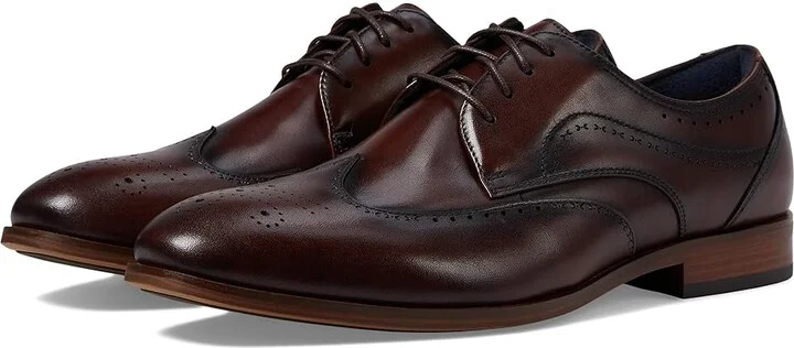 Stacy Adams Brayden Wing Tip Lace-Up Men's Lace Up Wing Tip Shoes Brown : 10.5 M, Leather