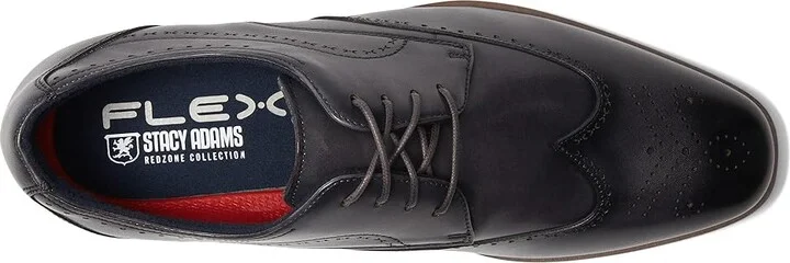 Stacy Adams Brayden Wing Tip Lace-Up Men's Lace Up Wing Tip Shoes Gray : 8.5 M, Leather - Image 2