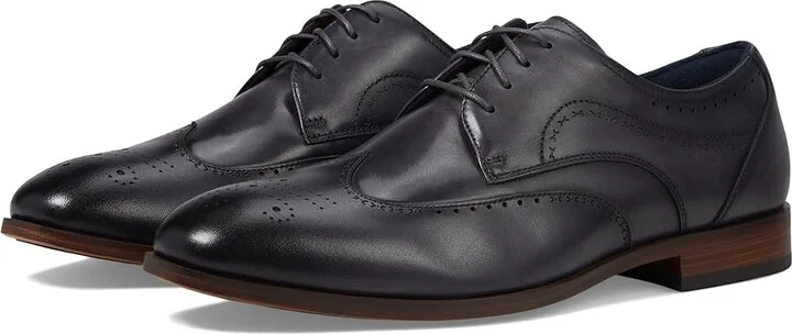 Stacy Adams Brayden Wing Tip Lace-Up Men's Lace Up Wing Tip Shoes Gray : 8.5 M, Leather