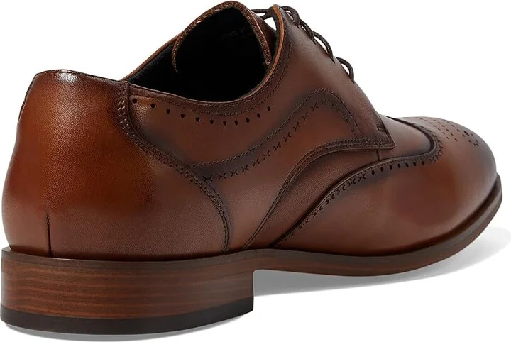 Stacy Adams Brayden Wing Tip Lace-Up Men's Lace Up Wing Tip Shoes Tan : 9.5 W, Leather - Image 4