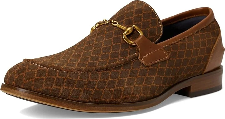 Stacy Adams Brinkley Moc Toe Slip-On Men's Lace Up Wing Tip Shoes Tan : 7 M, Leather/Suede - Image 5