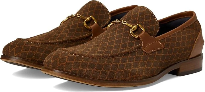 Stacy Adams Brinkley Moc Toe Slip-On Men's Lace Up Wing Tip Shoes Tan : 7 M, Leather/Suede