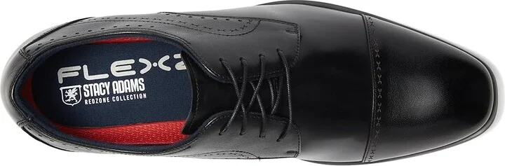Stacy Adams Bryant Cap Toe Lace-Up Men's Lace Up Wing Tip Shoes Black : 15 M, Leather - Image 2