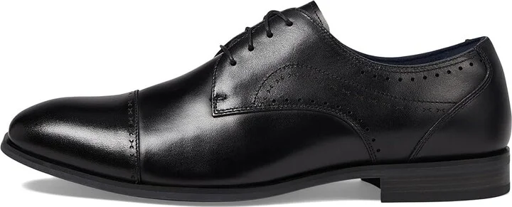 Stacy Adams Bryant Cap Toe Lace-Up Men's Lace Up Wing Tip Shoes Black : 15 M, Leather - Image 6