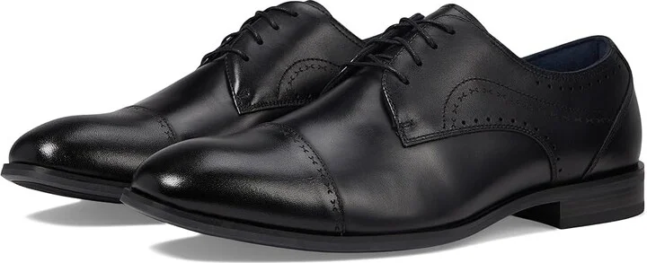 Stacy Adams Bryant Cap Toe Lace-Up Men's Lace Up Wing Tip Shoes Black : 15 M, Leather