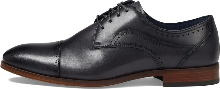 Stacy Adams Bryant Cap Toe Lace-Up Men's Lace Up Wing Tip Shoes Gray : 9.5 M, Leather - Image 6