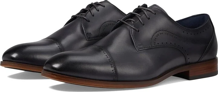 Stacy Adams Bryant Cap Toe Lace-Up Men's Lace Up Wing Tip Shoes Gray : 9.5 M, Leather