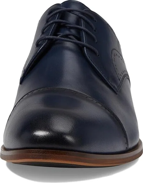 Stacy Adams Bryant Cap Toe Lace-Up Men's Lace Up Wing Tip Shoes Navy : 8.5 M, Leather - Image 5