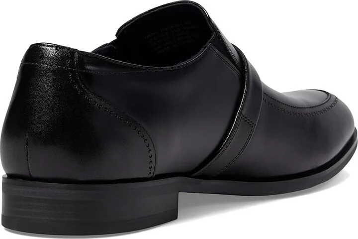 Stacy Adams Buckley Moc Toe Slip-On Men's Lace Up Wing Tip Shoes Black : 7 M, Cotton/Leather - Image 4