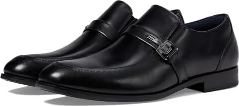 Stacy Adams Buckley Moc Toe Slip-On Men's Lace Up Wing Tip Shoes Black : 7 M, Cotton/Leather