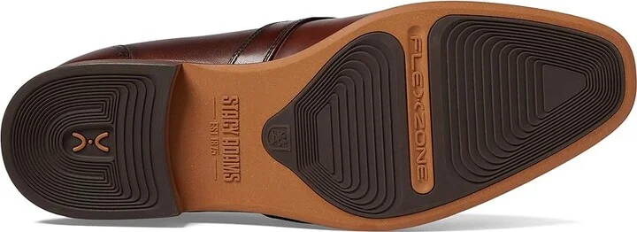 Stacy Adams Buckley Moc Toe Slip-On Men's Lace Up Wing Tip Shoes Brown : 8.5 W, Cotton/Leather - Image 3