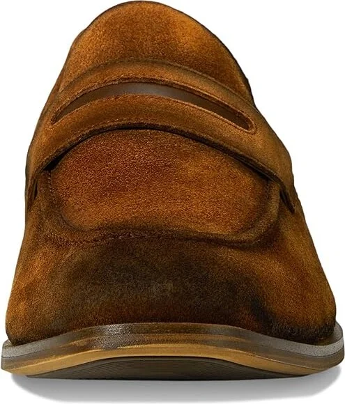 Stacy Adams Burke Penny Slip-On Men's Lace Up Wing Tip Shoes Copper : 8.5 M, Suede - Image 5