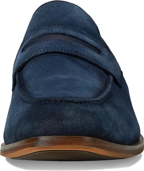 Stacy Adams Burke Penny Slip-On Men's Lace Up Wing Tip Shoes Navy Suede : 7.5 M - Image 5