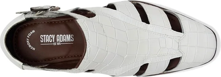 Stacy Adams Calandro City Sandal Men's Sandals White : 11.5 M, Leather - Image 2