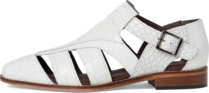 Stacy Adams Calandro City Sandal Men's Sandals White : 11.5 M, Leather - Image 6