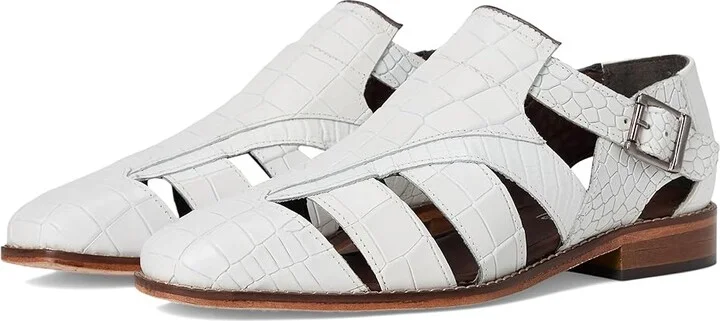 Stacy Adams Calandro City Sandal Men's Sandals White : 11.5 M, Leather