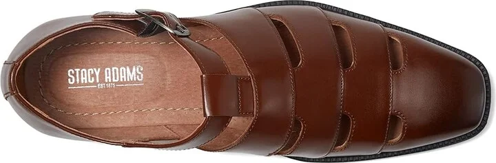 Stacy Adams Calderon City Sandal Men's Sandals Cognac : 7 M, Synthetic - Image 2