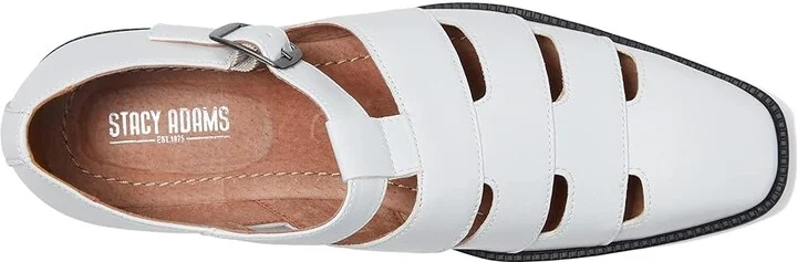 Stacy Adams Calderon City Sandal Men's Sandals White : 7.5 M, Synthetic - Image 2