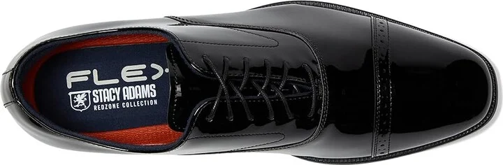 Stacy Adams Concorde II Cap Toe Lace-Up Men's Lace Up Wing Tip Shoes Black Patent : 14 M, Synthetic - Image 2