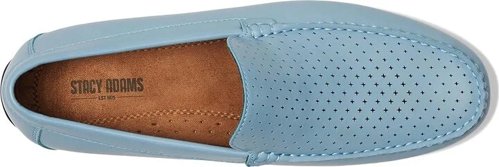 Stacy Adams Conroy Moc Toe Driver Men's Lace-up Boots Light Blue : 8 M - Image 2