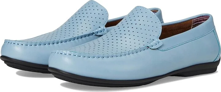 Stacy Adams Conroy Moc Toe Driver Men's Lace-up Boots Light Blue : 8 M