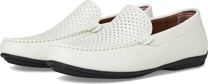 Stacy Adams Conroy Moc Toe Driver Men's Lace-up Boots White : 9 M
