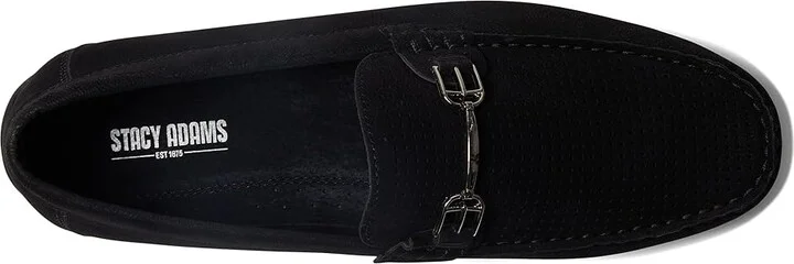 Stacy Adams Corley Driving Moc Men's Shoes Black : 7 M, Synthetic - Image 2