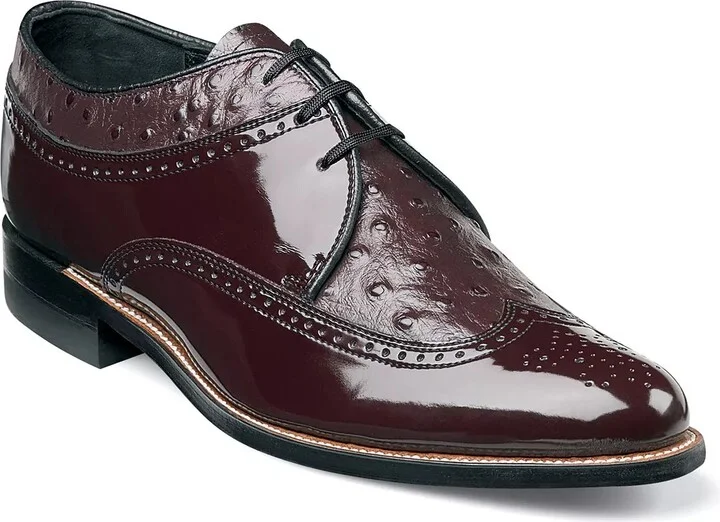 Stacy Adams Dayton Ostrich Wingtip Oxford