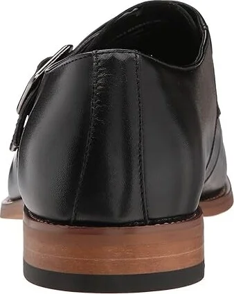 Stacy Adams Desmond Cap-Toe Monk-Strap Loafer Men's Shoes Black : 7 D - Medium, Leather - Image 5