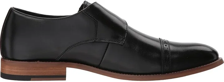 Stacy Adams Desmond Cap-Toe Monk-Strap Loafer Men's Shoes Black : 7 D - Medium, Leather - Image 8