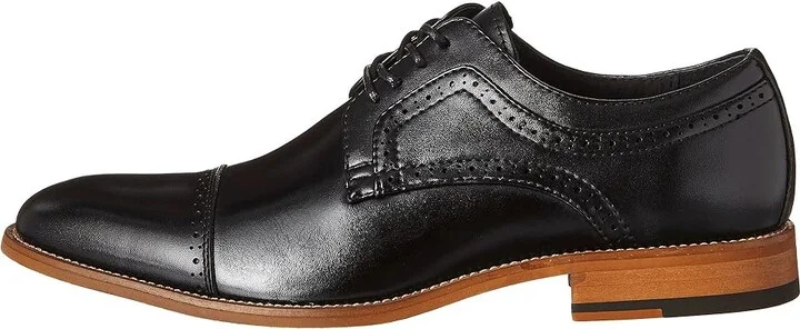 Stacy Adams Dickinson Cap Toe Oxford Men's Lace Up Cap Toe Shoes Black : 8 D - Medium, Leather - Image 7