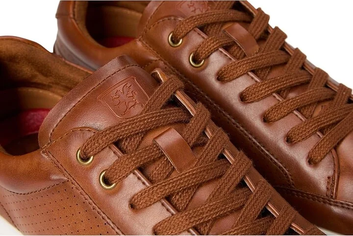 Stacy Adams Dorian Lace-Up Sneakers Men's Shoes Cognac : 8 M, Faux Leather - Image 7