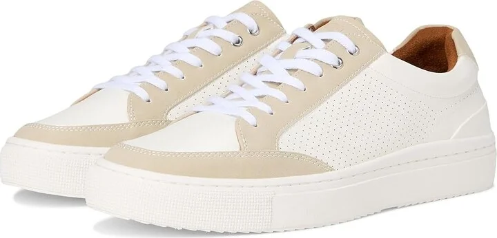 Stacy Adams Dorian Lace-Up Sneakers Men's Shoes White : 12 M, Faux Leather