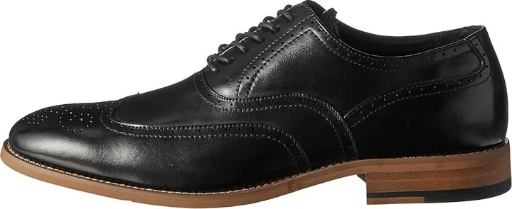 Stacy Adams Dunbar Wingtip Oxford Men's Shoes Black : 7 D - Medium, Leather - Image 7
