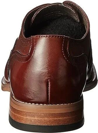 Stacy Adams Dunbar Wingtip Oxford Men's Shoes Cognac : 7 D - Medium, Leather - Image 5