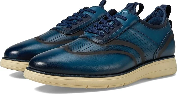 Stacy Adams Edgewood Wing Tip Elastic Lace Men's Lace-up Boots Blue : 11.5 M, Leather