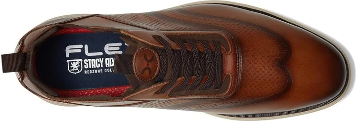 Stacy Adams Edgewood Wing Tip Elastic Lace Men's Lace-up Boots Cognac : 10.5 W, Leather - Image 2