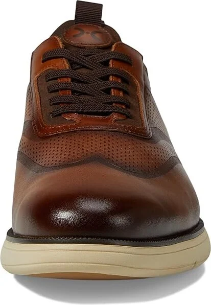 Stacy Adams Edgewood Wing Tip Elastic Lace Men's Lace-up Boots Cognac : 10.5 W, Leather - Image 5