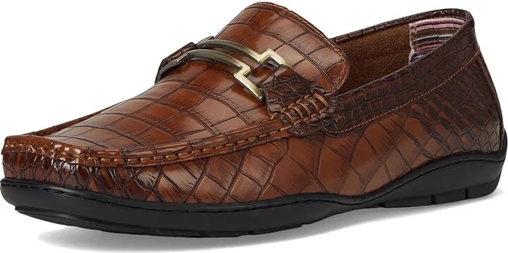 Stacy Adams Embrey Moc Toe Driver Men's Lace-up Boots Cognac : 9 M, Synthetic - Image 5
